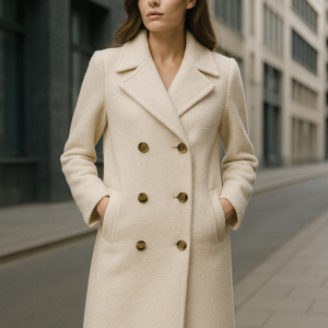 Abrigo largo de rizo Erin