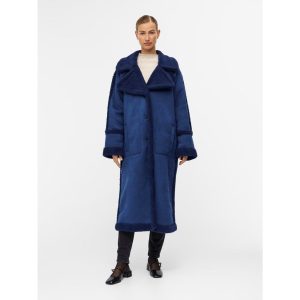 Abrigo largo reversible de borrego simil piel vuelta Objkhalesi