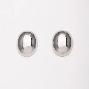 Silver Big Old Money Earrings
