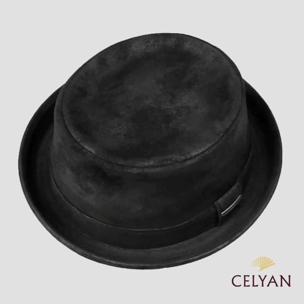 Pork Pie Piel Negro Stetson - Imagen 3