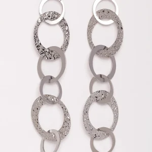 Silver Space Earrings