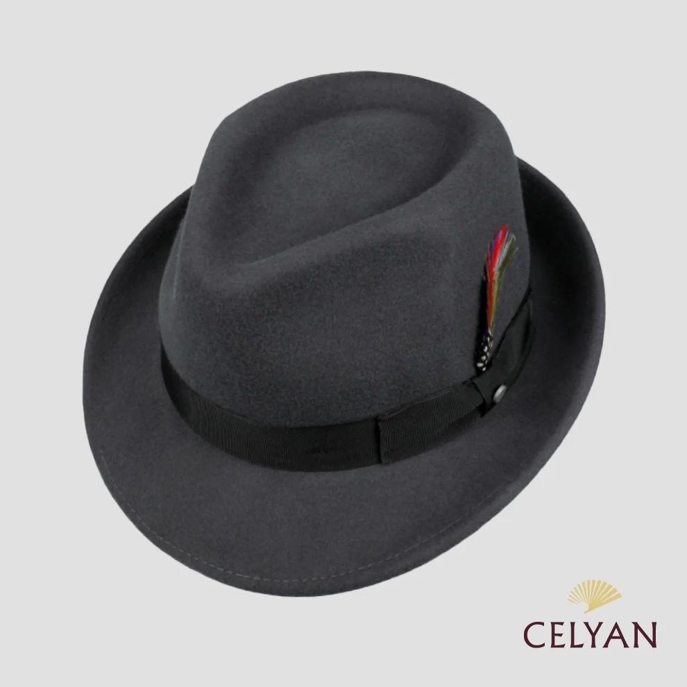 Sombrero Trilby Woolfelt Titanium - Imagen 3