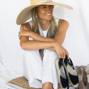 Alpargatas Abiertas Planas Negras