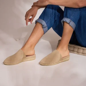 Alpargatas Planas Serraje Beige